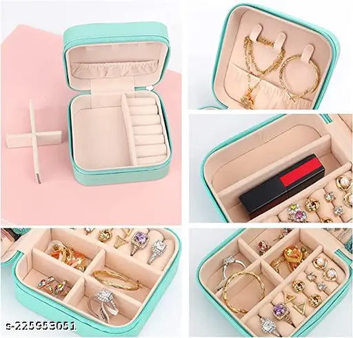 Jewellery Box for Travelling Leather Box PU Leather Jewellery Box , Organizer Storage Holder Boxe
