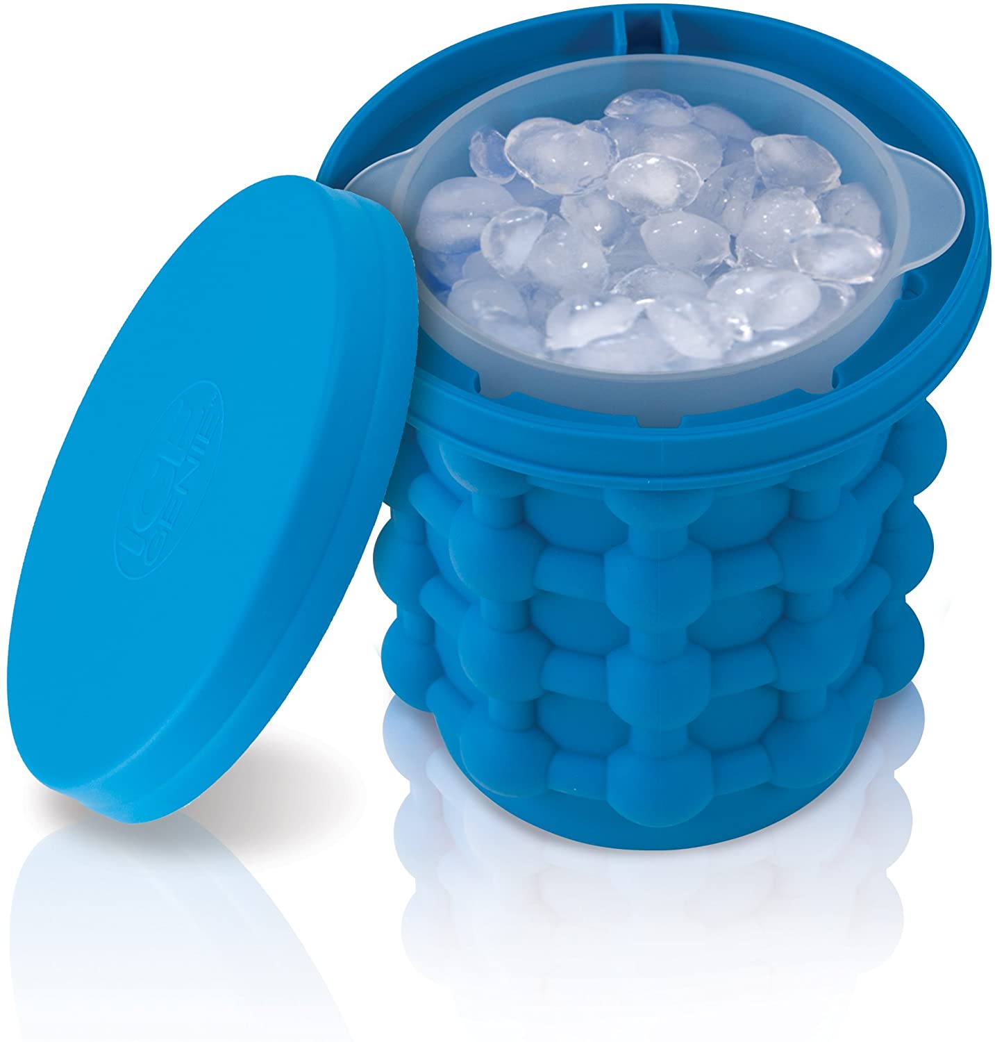 Magic Ice Cube Maker Genie Silicone Rubber Ice Tray Mold