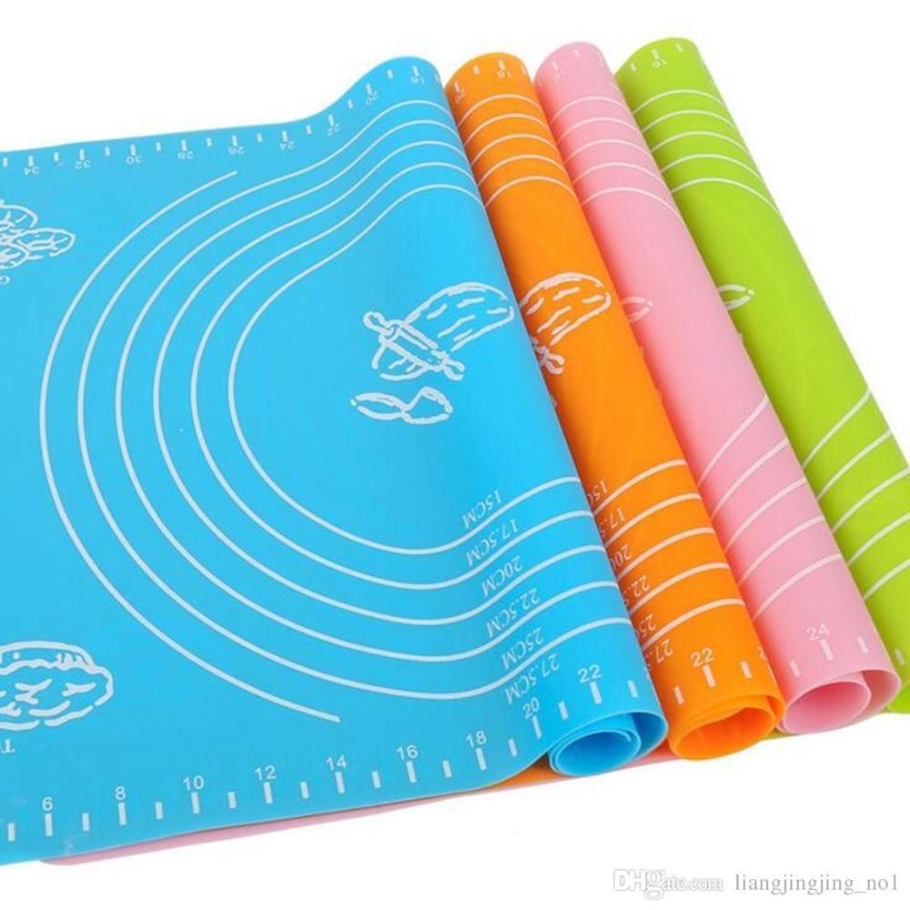 Silicone roti mat for Kitchen Reusable Non-Stick Kneading Dough Mat Bakery Measuring Mat Easy to Clean Silicone Mat