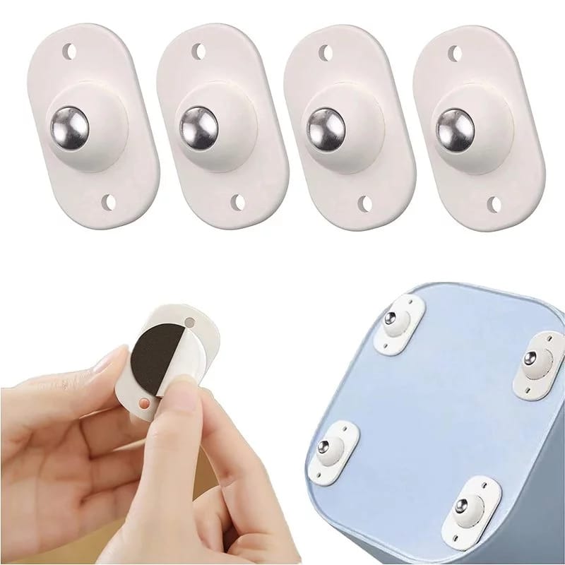 12Pcs Self-Adhesive Universal Furniture Wheels