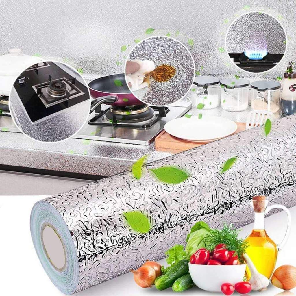 β
Pack Of 2 β
Self Adhesive Kitchen Oil Proof Waterproof Kitchen Aluminum Foil Roll