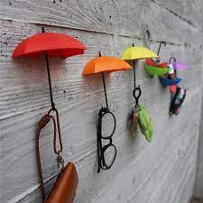 3 in 1- Stylish Umbrella Wall Hook Self Adhesive- In Random Color