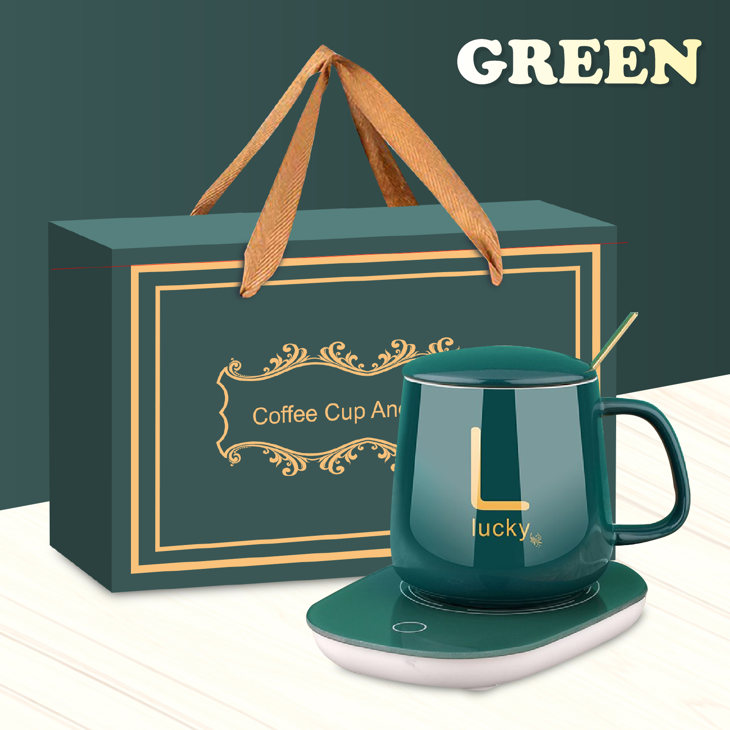 Hot Selling Smart Temperature Control Electric Cup Direct Deal Gift Set Matte Ceramic 55 Degree Mug