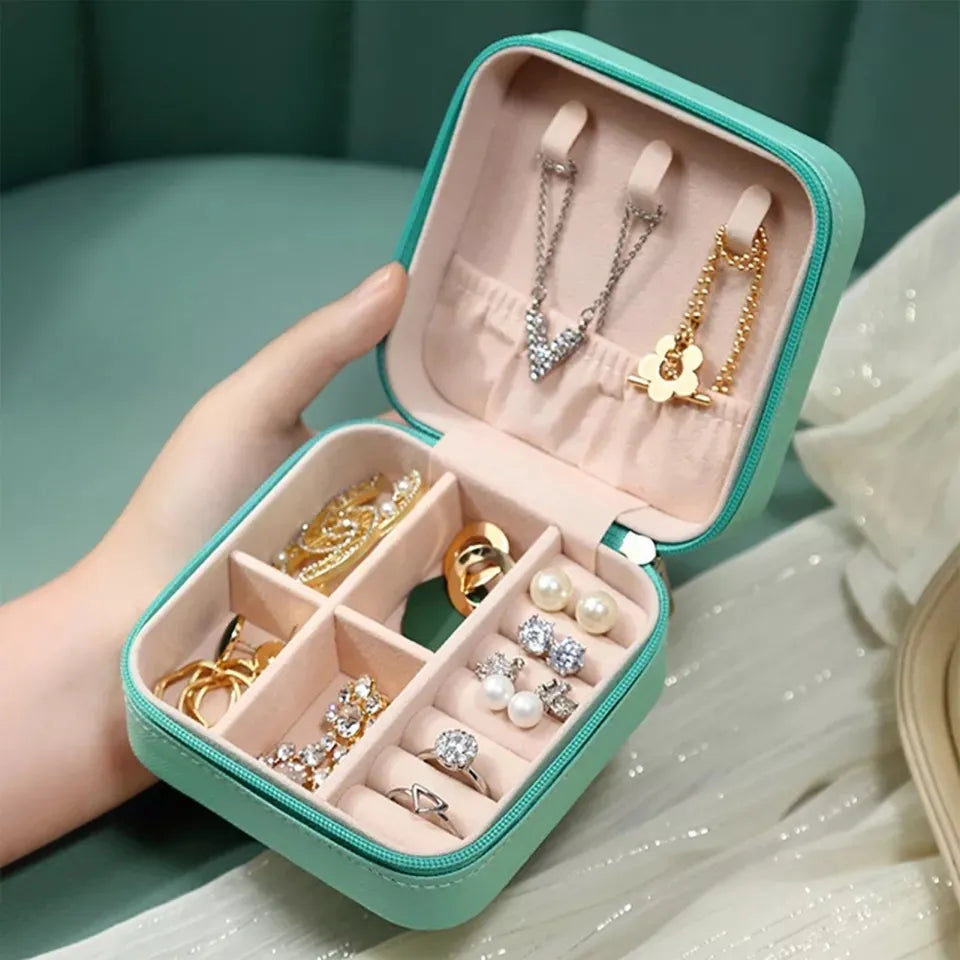 Jewellery Box for Travelling Leather Box PU Leather Jewellery Box , Organizer Storage Holder Boxe