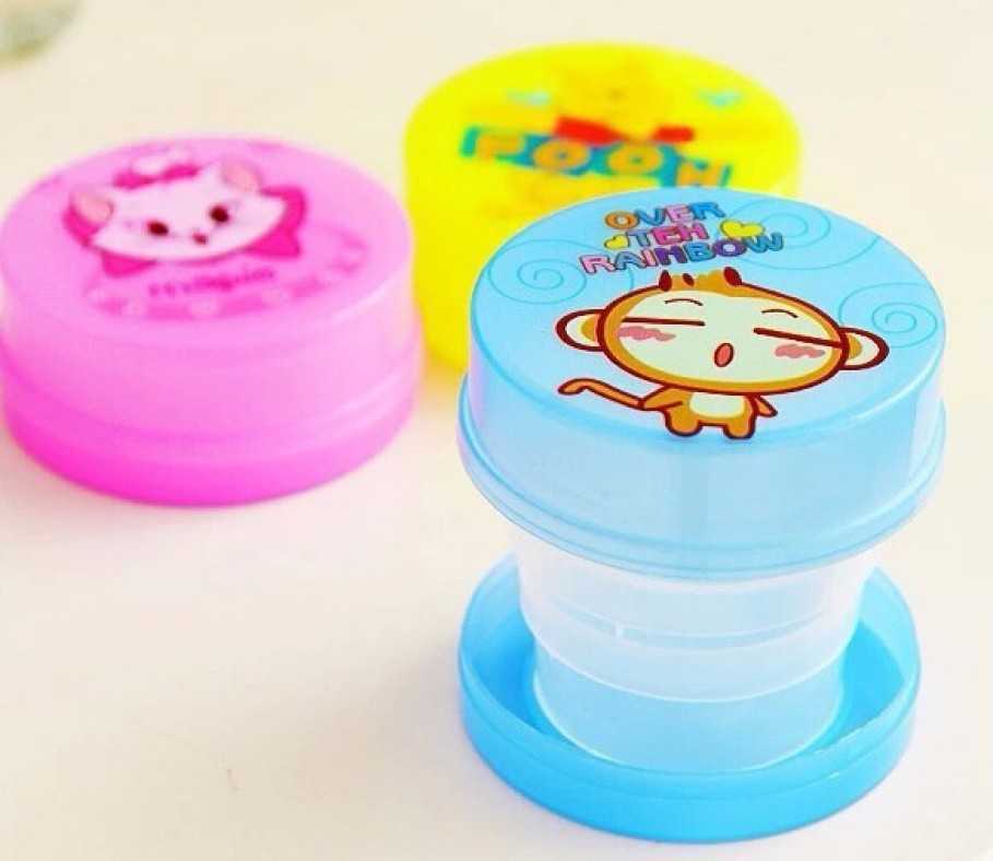 Magic Cup Pack of 2 Folding Collapsible Magic Cup - Mug Glass for Travel;Outdoors;Hiking