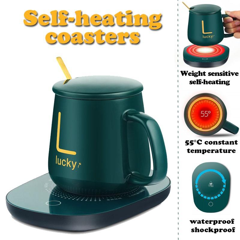 Hot Selling Smart Temperature Control Electric Cup Direct Deal Gift Set Matte Ceramic 55 Degree Mug