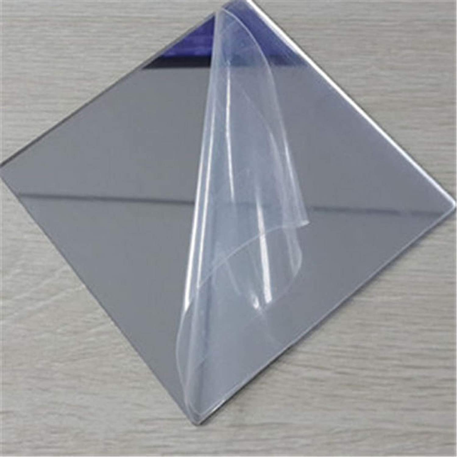 Pack of 12 Square Acrylic Mirror Tile Adhesive DIY Wall Sticker for Home Room Decor Perfect Decor ( Size 15cm*15cm*0.1mm)