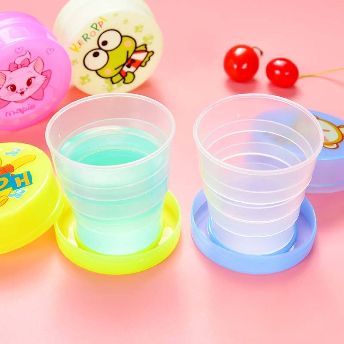 Magic Cup Pack of 2 Folding Collapsible Magic Cup - Mug Glass for Travel;Outdoors;Hiking