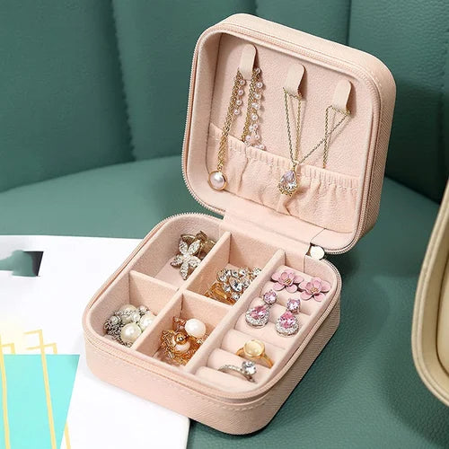 Jewellery Box for Travelling Leather Box PU Leather Jewellery Box , Organizer Storage Holder Boxe