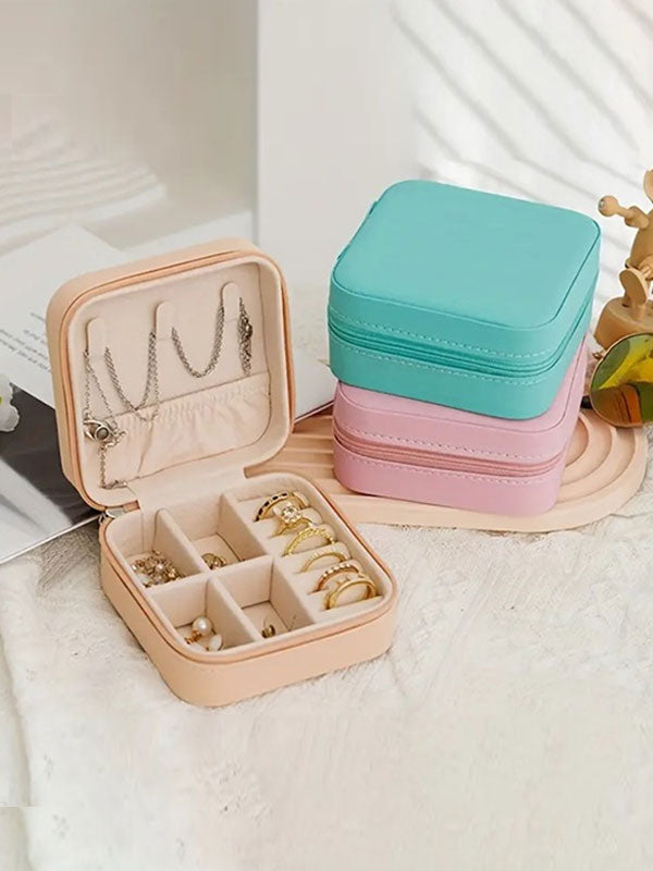 Jewellery Box for Travelling Leather Box PU Leather Jewellery Box , Organizer Storage Holder Boxe
